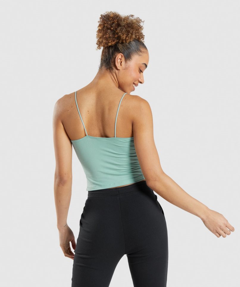 Women's Gymshark Pause Cami Tanks Light Green | CA 5AN310